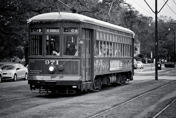A Streetcar on St. Charles Ave.